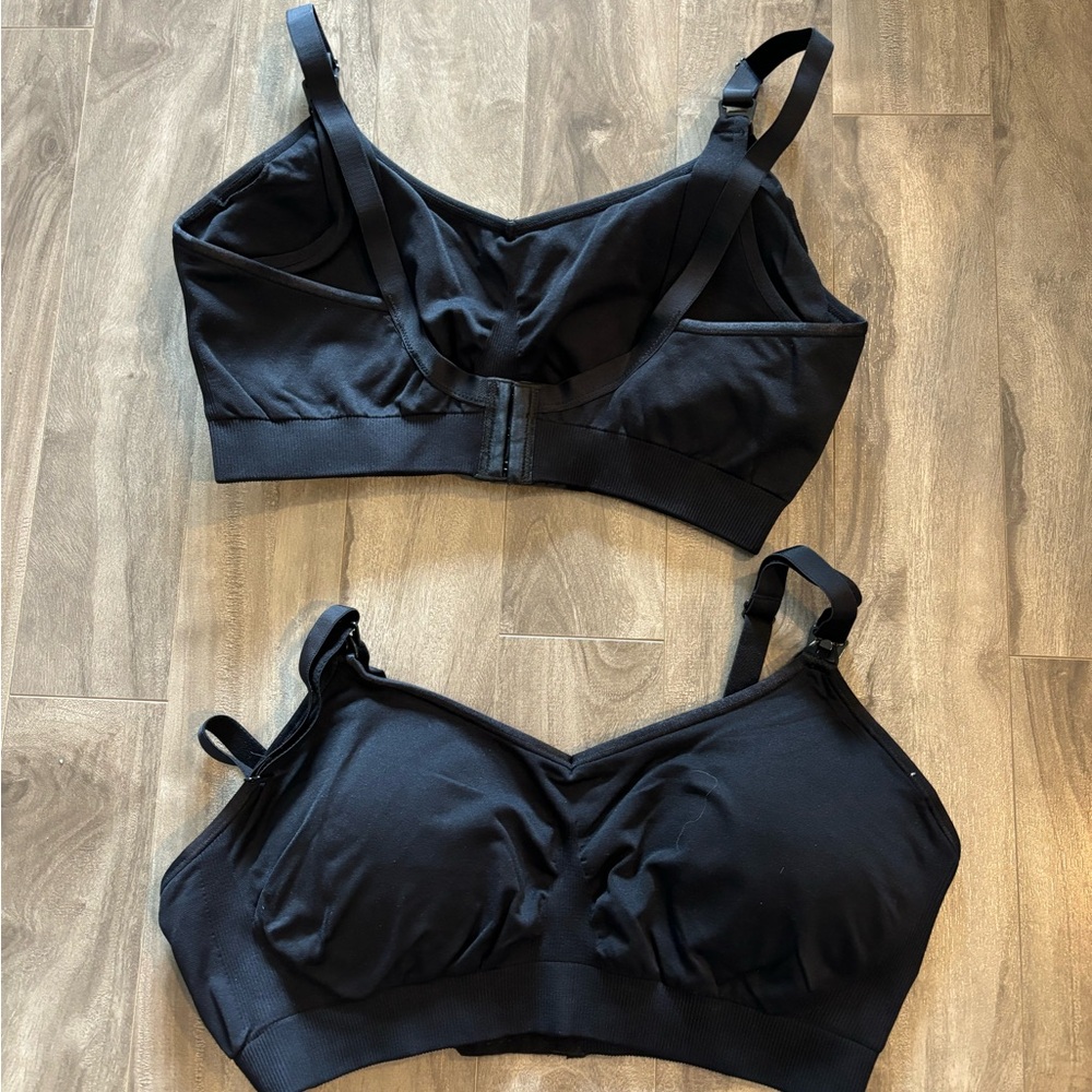 Nearly nude large maternity bras